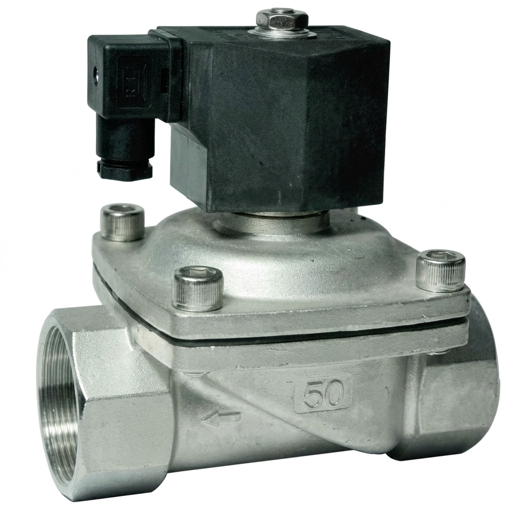 DARHOR COMPANY - 2W21-S-N-15-AC220V - 1/2" Stainless Steel Solenoid Valve 220 VAC