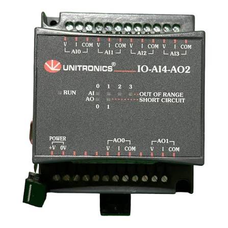UNITRONICS - IO-AI4-AO2 - Analog expansion module, 4 inputs