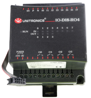 UNITRONICS - IO-DI8-RO4 - Module with 8 digital inputs / 4 relay outputs