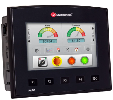UNITRONICS - V430-J-T2 - OPLC 10DI/2DAI/12TO