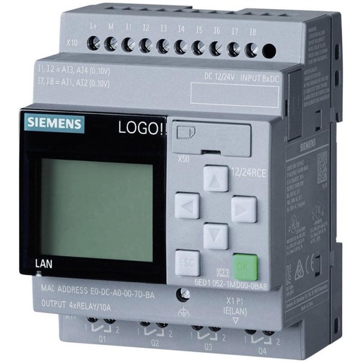 [227008] SIEMENS - 6ED1052-1MD08-0BA2 - Logo!8 12/24 RCE c/display